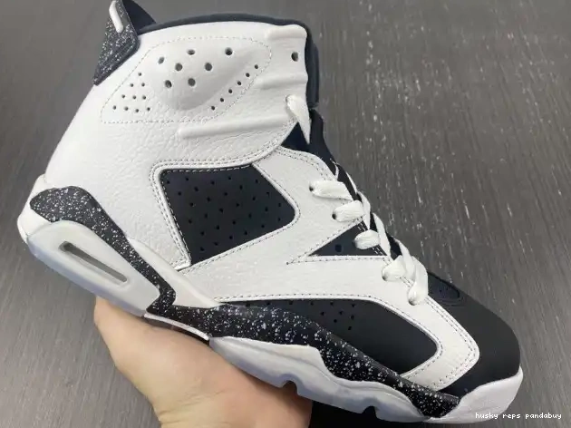 Rep Husky Retro 6 384664-101 Oreo Jordan 0428